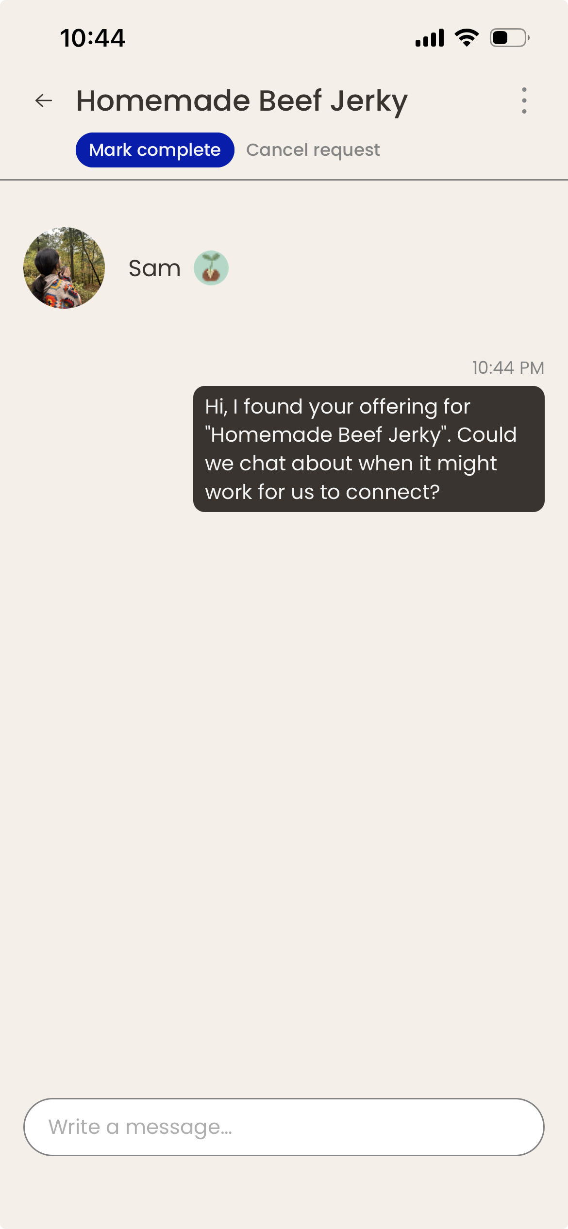 Offer or request favor