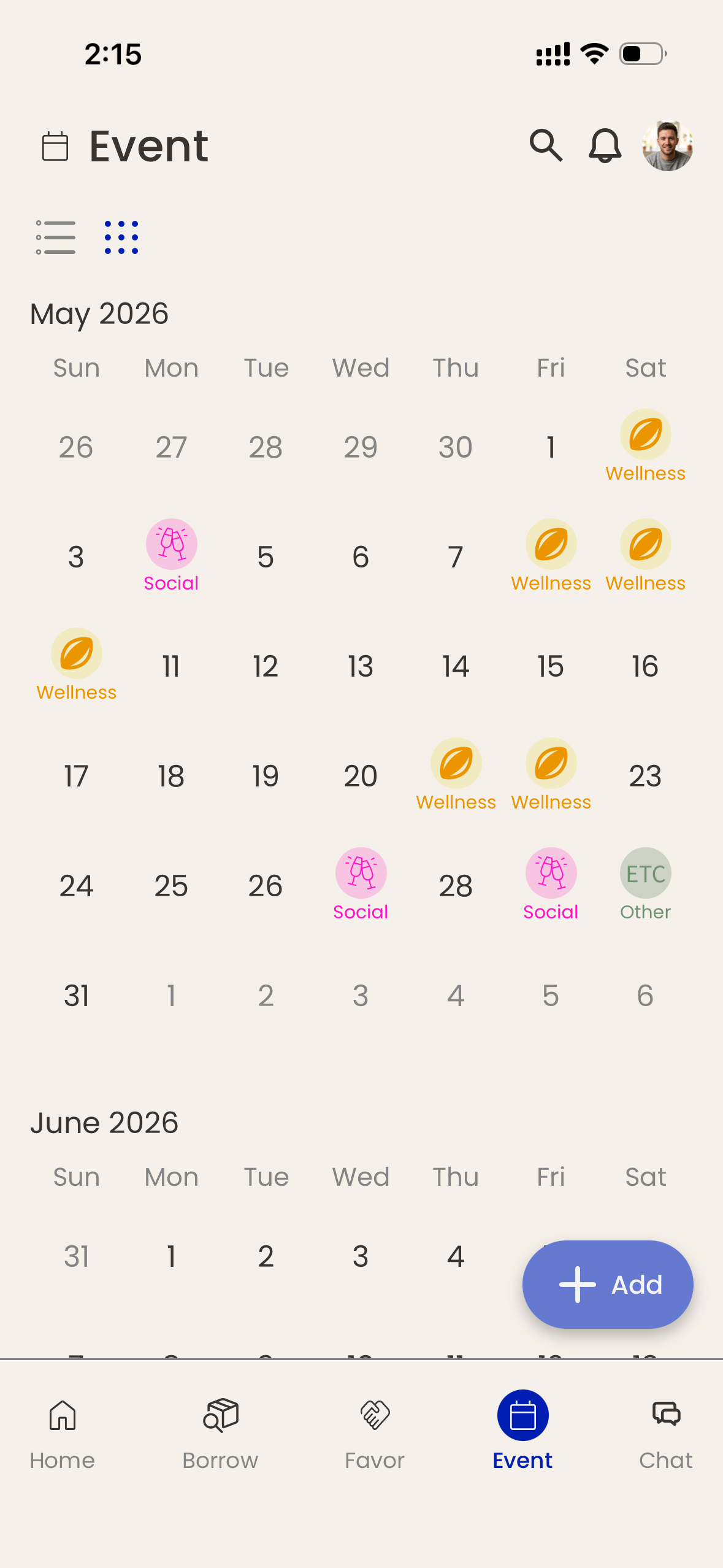 POMEs event calendar